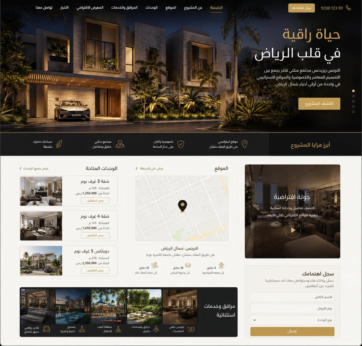 مواقع العقار التي تحول الاهتمام إلى استفسار مؤهل